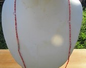 Pink and Red and Pyrite Necklace