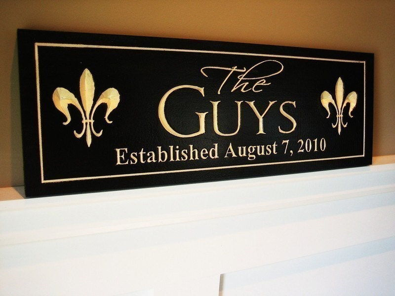 7x20 Carved Personalized Family Name Sign Custom Made Just for you. Makes a great wedding or anniversary gift