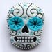 Day of the Dead Skull Felt Brooch