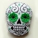 Day of the Dead Skull Felt Brooch