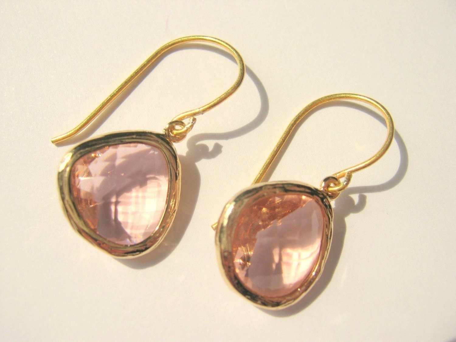 champagne earrings