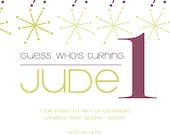 Birthday Invitation - Children - Party invitation - Boy - Girl- Adult - New Year's Eve - Christmas