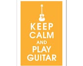 Keep Calm and Play Guitar - 13x19 Poster (Featured in Clementine) Buy 3 and get 1 FREE