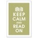 Keep Calm and READ ON, Open Book with Crown 13x19 Poster (Featured in Frog Prince) Buy 3 and get 1 FREE keep calm art