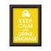 Keep Calm and Drink Lemonade, 5x7 Print-(Color Canary Yellow) Buy 3 Get One Free