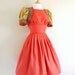 Red Linen Tiffany Prom Dress - made by Dig For Victory