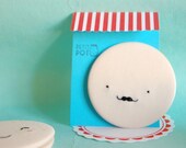 Mr. Little Moustache pocket mirror