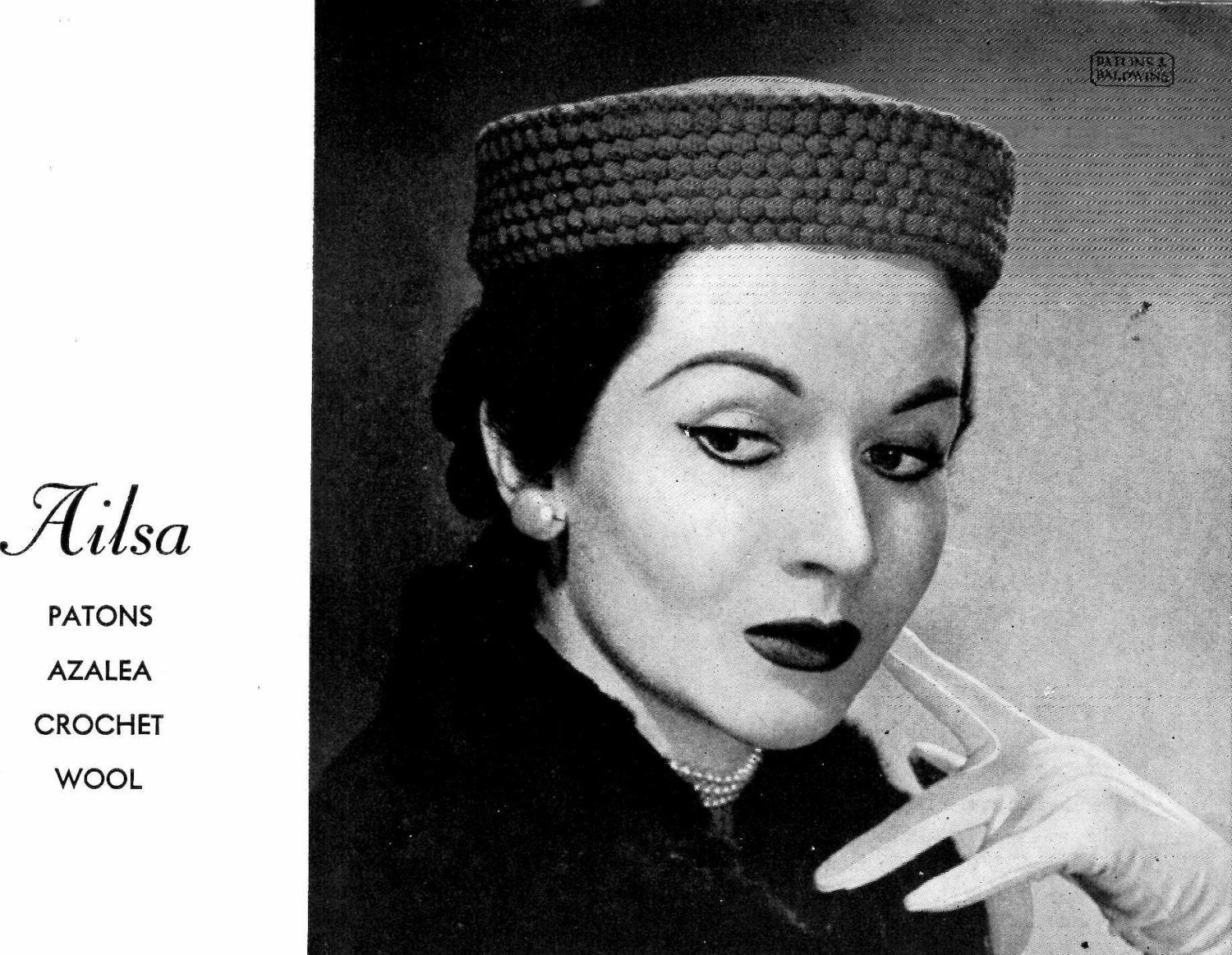 Vintage 1940s Knitting & Crochet Patterns Book Patons 367 Hats and Gloves ORIGINAL patterns not PDF