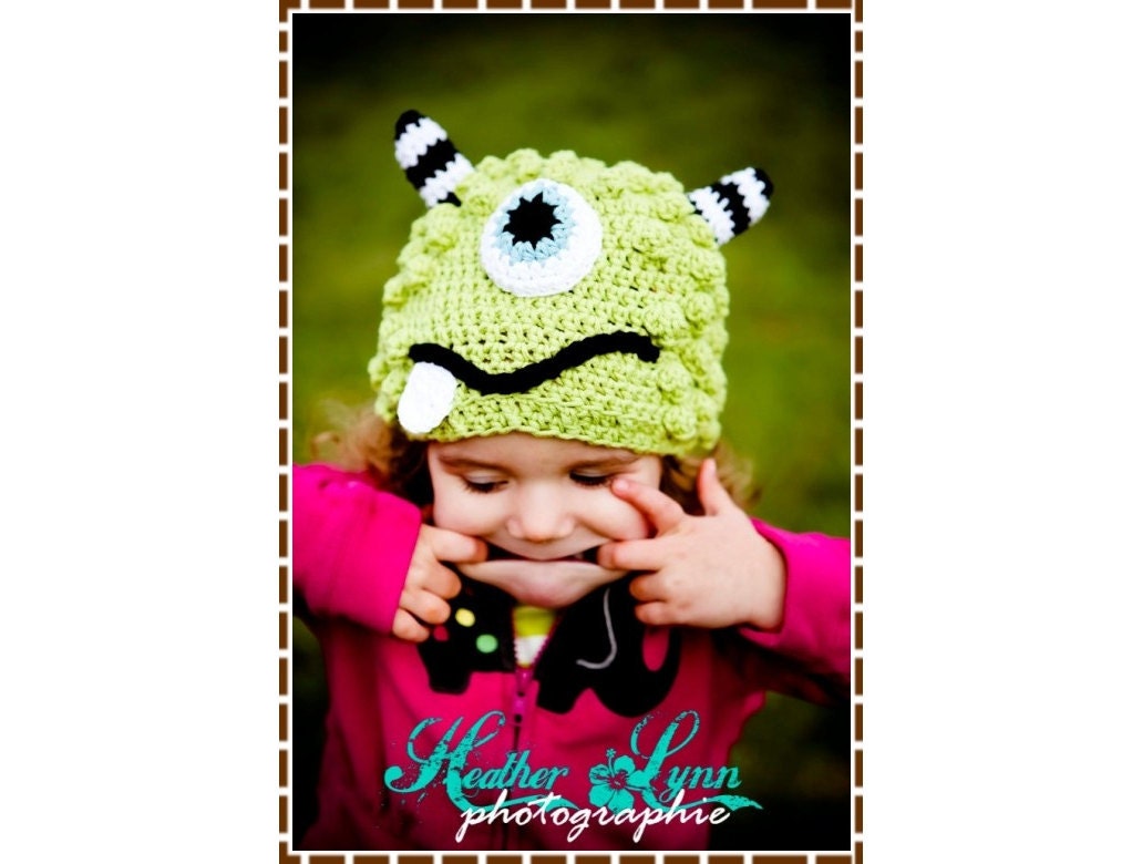 INSTANT DOWNLOAD - Monster Hat Crochet Pattern - Bronster & Missy - 104 --- Permission to Sell Finished Items