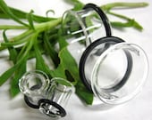 12g,8g,6g,4g,2g,1g,0g OR 00g Tunnel Ear Plug Gauges for Stretched Ears 100% Hard Glass