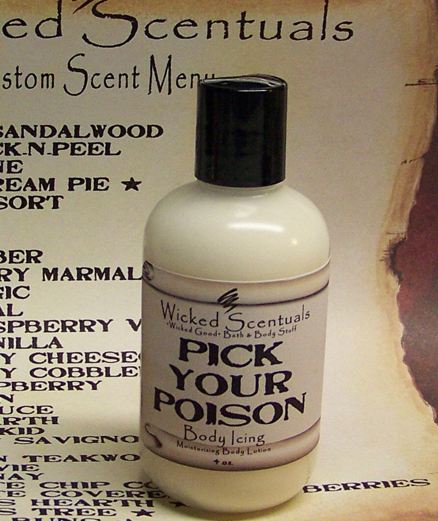 Pick Your Poison - WS Original Body Icing - Coconut Milk & Olive Oil Lotion - 4 oz. Pick Your Scent