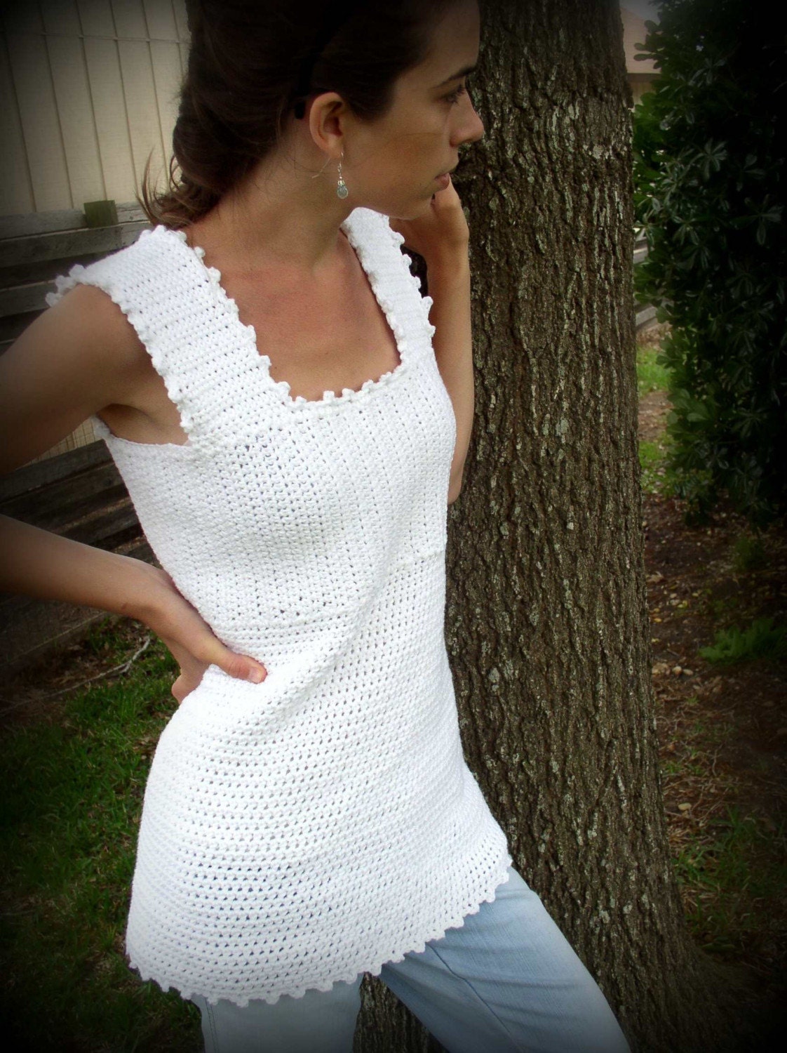Summer Top - White Cotton