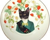 Kitty Scout Portrait - Altered Vintage Plate