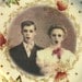 SALE - Zombie Love, Wedding Portrait - Altered Vintage Plate