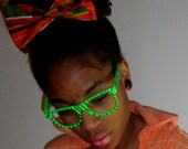 African Kente Cloth Hair Bow