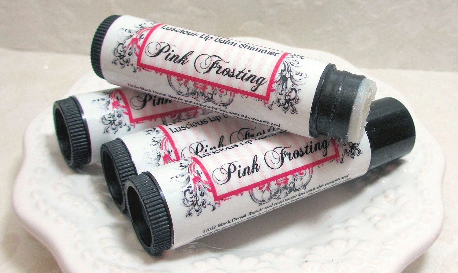 Pink Frosting Lip Balm Shimmer Little Black Dress