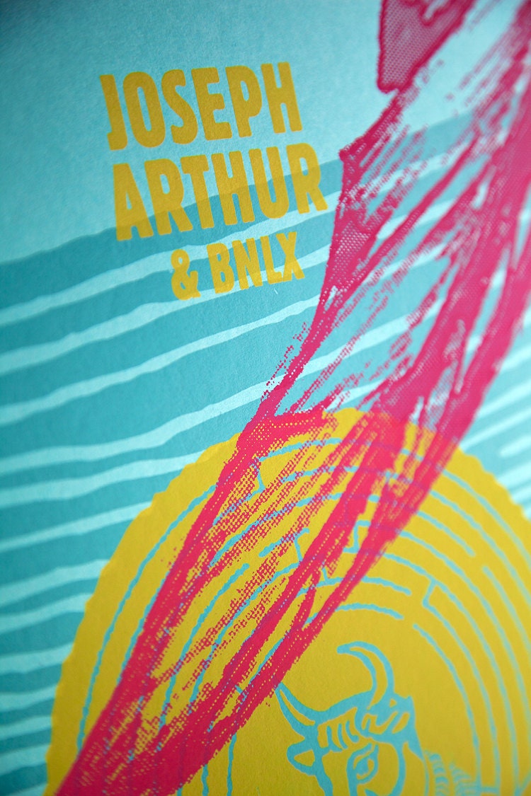Joseph Arthur - Screen Printed Gig Poster - "Icarus"