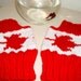 Canadian Flag Fingerless Mittens Gloves for Mens - Red White - Winter Accessories bikes sports