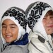 Hand Knit Hats Boys Hats The Ear Flap Beanies Hats in Gray Black White