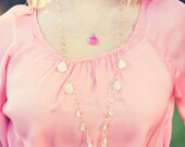 Pink Chalcedony Necklace