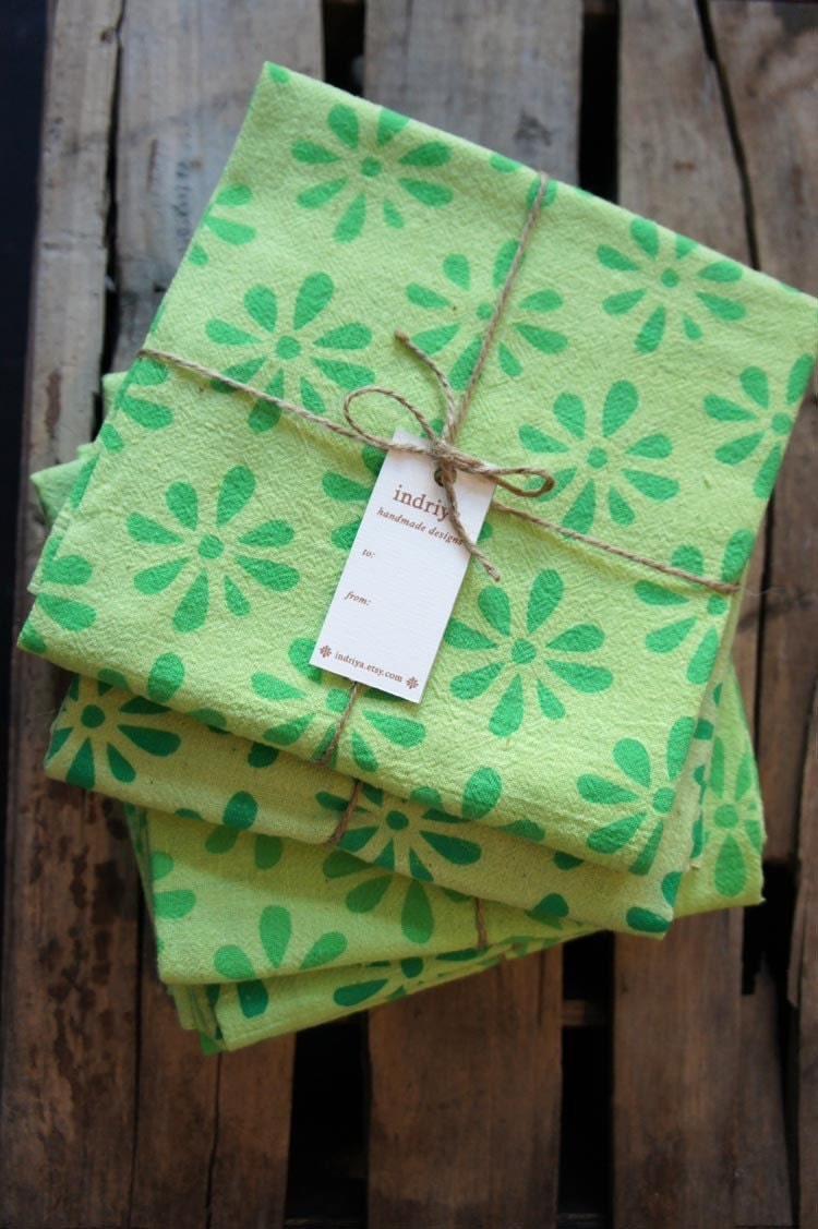 Rustic Flower Sack Towel 28 x 29 Cardamon