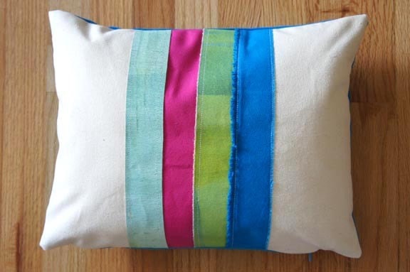 SALE Patchwork Pillow Cover 12 x 16