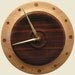 25% off Natural beauty clock made with Birch and Padauk
