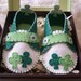 St Patricks Day Baby Loafers - Felt Baby Shoes - Holiday Baby Gift - Can Be Personalized