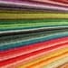 6x9 Wool Felt Sheets Choose Any 20 Colors - Wool Blend Felt - Craft Felt