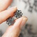 LINGERIE MINI EARRINGS Studs - Sterling Silver - Handcrafted by Gemagenta - Black or White - Romantic, Sexy Lingerie, Delicate, Lace, Cute