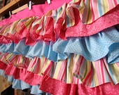 Custom 6 Tiered Ruffled Valance for Nursery up to 44" wide