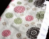 Super Soft Absorbent Burp Cloth Girl Print