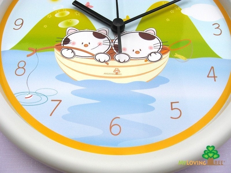 Personalized Nursery Wall Clock (quiet sweep) for baby or kids - Love Is Patient Il_170x135