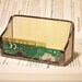 Circuit Board Business Card Holder Geekery Mens Stained Glass Handmade OOAK