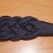 Reserved- Vintage Navy Blue Braided Belt with Medallion