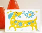 Basil the Dog greeting card