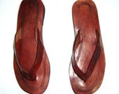 Beach Easy Leather Sandals-Handmade Sandals , Indian Leather Sandals, Flip Flops, Thongs, Ladies, Mens, Custom made - ALL SIZES