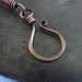 Memorial Day Sale Oxidized solid Copper Single Hook Clasp approx 25mm 18g 10 pcs