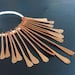 Memorial Day Sale Solid Copper 18pcs set of 16g Graduating Paddles Handforged Hammered and Tumbled (Item Number Gb12)