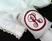 R Monogrammed Napkin Rings  Personalized Napkin Holders