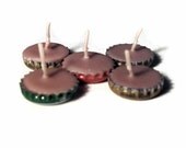 20% OFF SALE- Beer Cap Tea Light Candles- 5 Pack