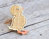 Retro Signed Beatrix Duck Pin with Orange Feet and Beak