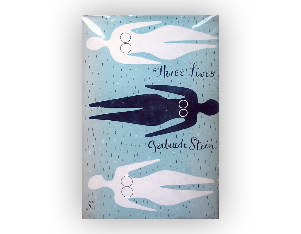 Alvin Lustig book jacket design, 1945. "Three Lives" by Gertrude Stein