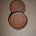 Two Rusty Tin Regular Size Jar Lids Primitive Woodland Garden Wedding Decor Candles