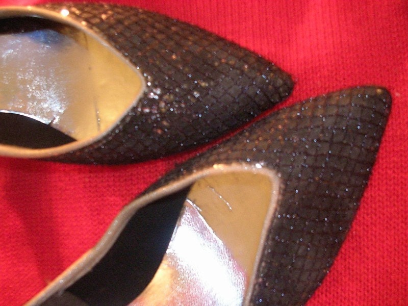 sparkly kitten heels