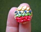 Dollhouse Food Fruit Tart- 1/12 scale