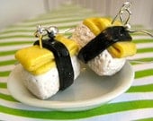 Food Jewelry Sushi Dangle Earrings