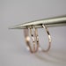 3 rose gold filled stackable skinny rings - hammered rings, everyday rings