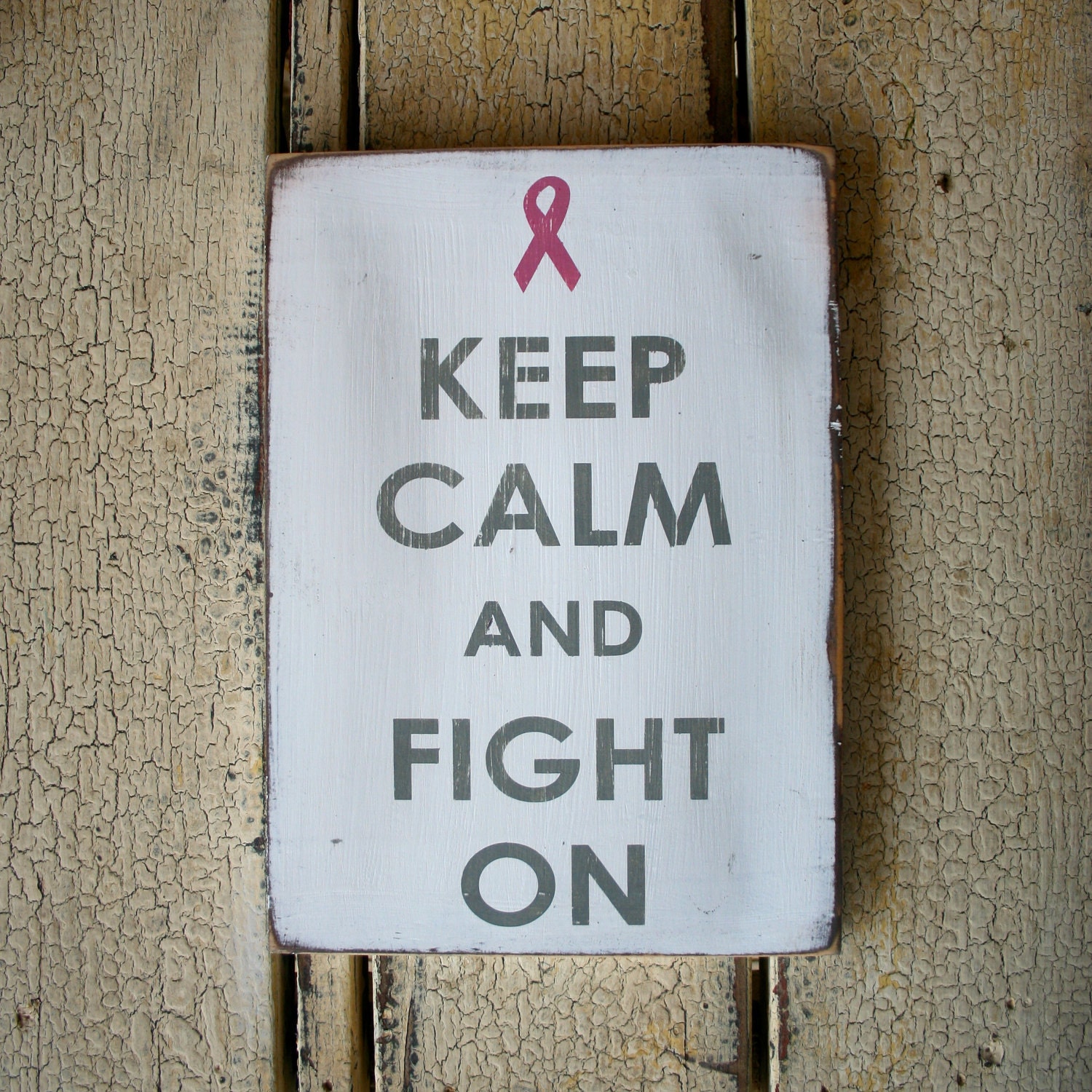 Keep Calm and Fight On - Breast Cancer Awareness Month