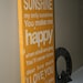 You Are My Sunshine Typography Word Art Sign